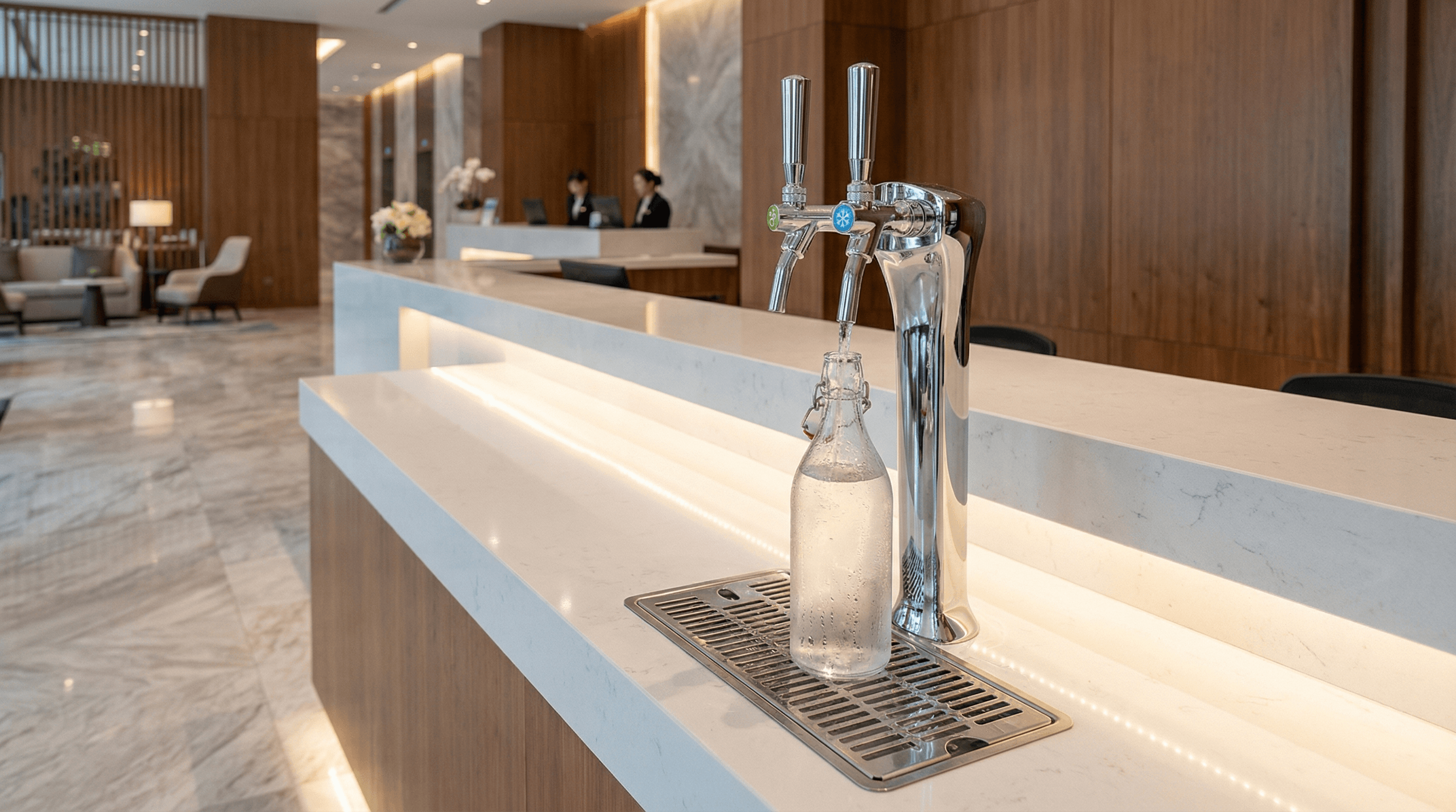 Natura D5i 2TT under counter water system rear view